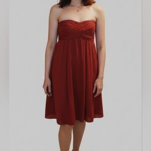 J.Crew Taryn Burgundy Silk Chiffon Party Dress